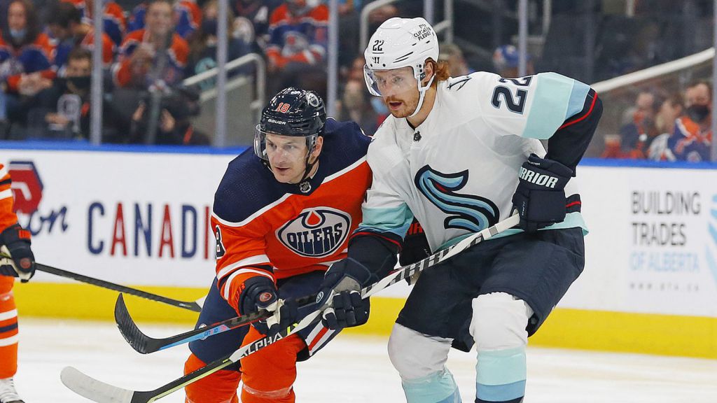 Zach Hyman i en match mot Seattle.
