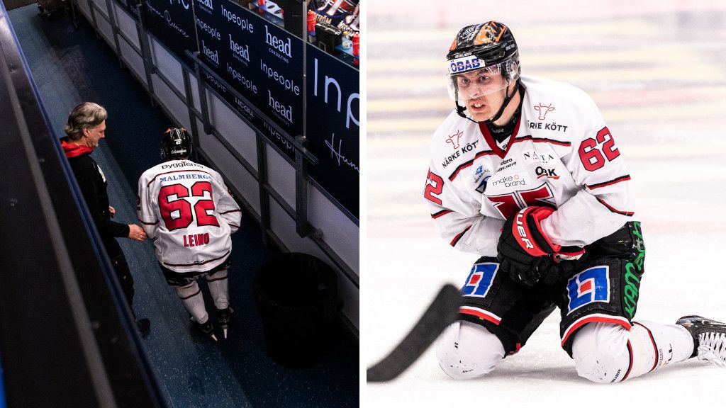 Robert Leino skadades.