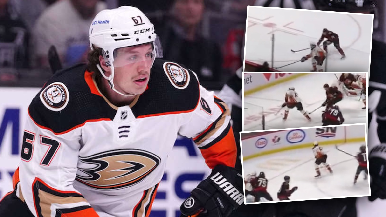 TV: Rickard Rakell br&ouml;t l&aring;nga m&aring;ltorkan &ndash; med solom&aring;l