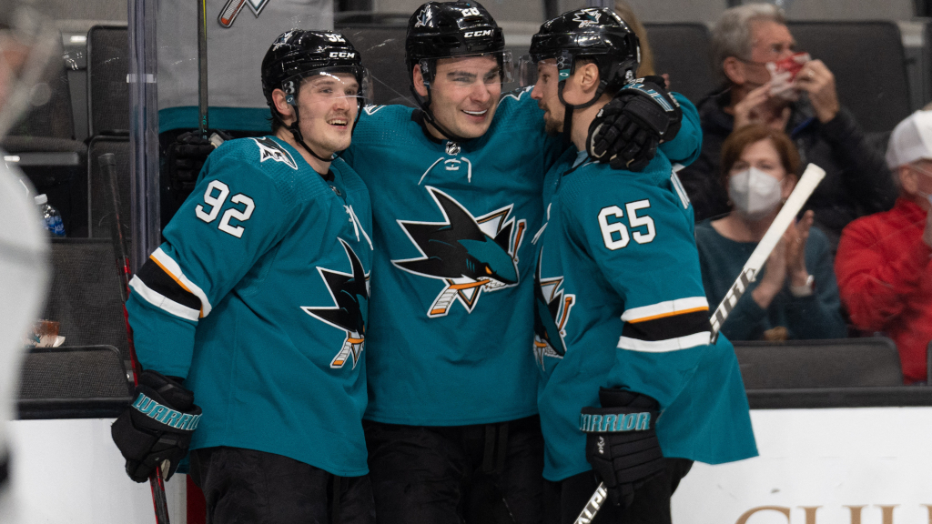 Timo Meier blev femm&aring;lsskytt mot Los Angeles Kings