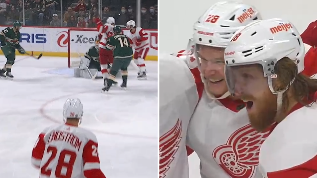 Gustav Lindstr&ouml;m sk&ouml;t NHL-karri&auml;rens f&ouml;rsta m&aring;l