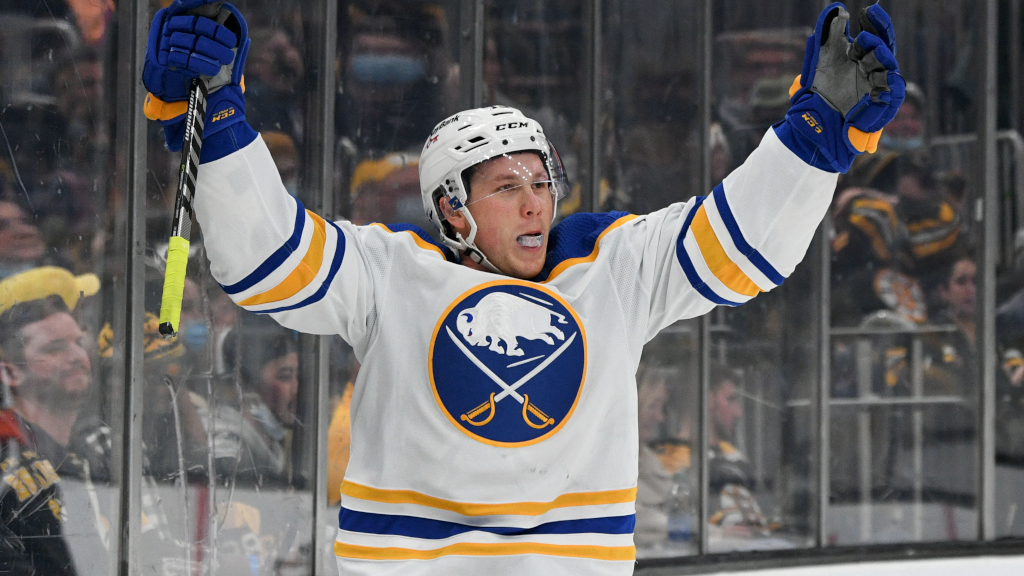 Jeff Skinner fyram&aring;lsskytt i Buffalos segermatch