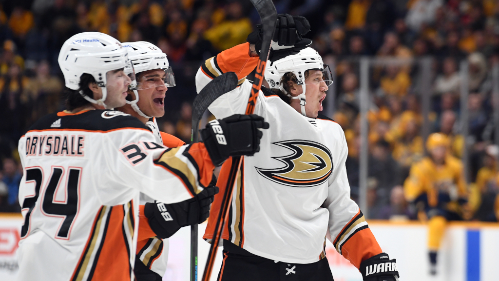 Rickard Rakell kl&auml;ttar p&aring; Anaheims lista &ouml;ver mesta m&aring;lskyttar