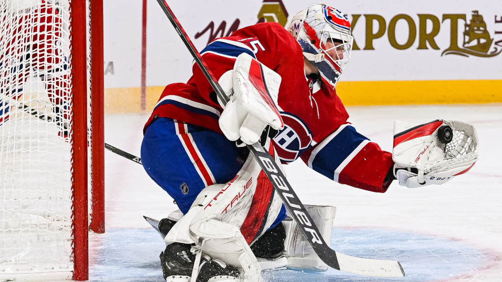 Sam Montembeault h&ouml;ll NHL-karri&auml;rens f&ouml;rsta nolla