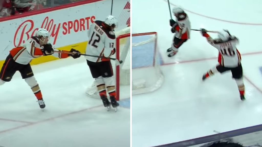 Trevor Zegras slog till med nytt "zorro-m&aring;l"