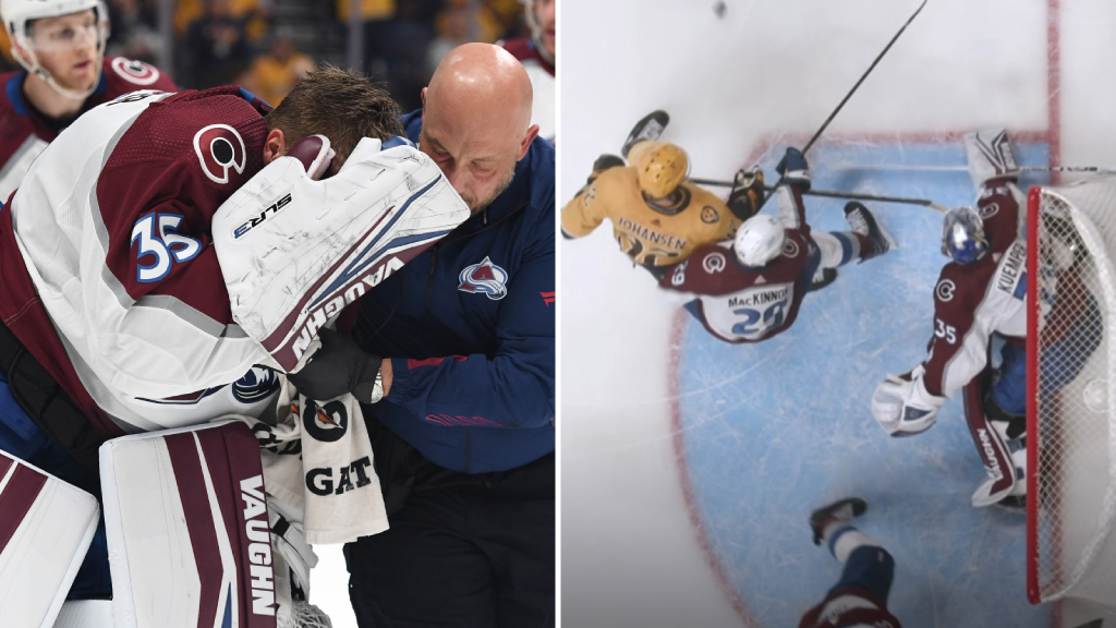 Ot&auml;cka bilderna &ndash; Darcy Kuemper fick klubba i &ouml;gat