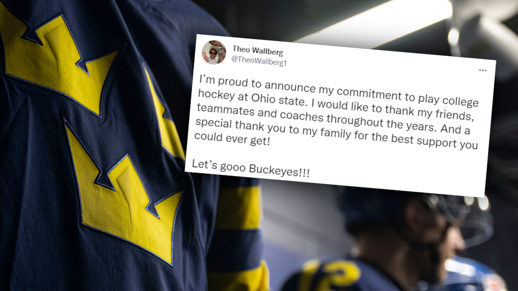 Theo Wallberg v&auml;ljer collegespel med Ohio State University