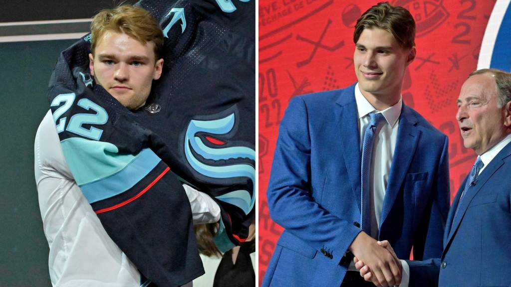 Shane Wright och Juraj Slafkovsk&yacute; skriver sina f&ouml;rsta NHL-kontrakt