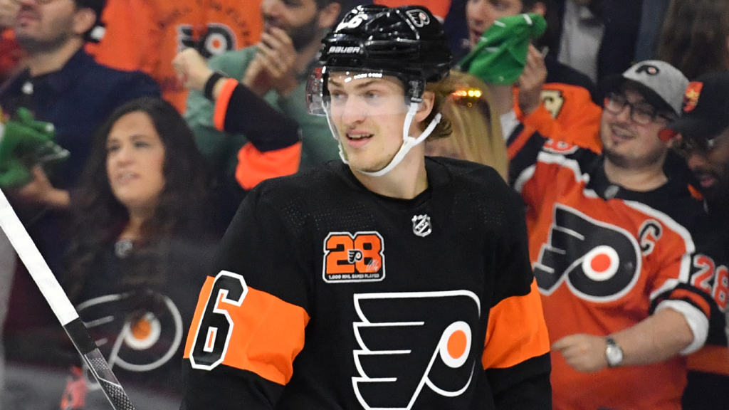Travis Sanheim n&auml;ra nytt avtal med Philadelphia Flyers