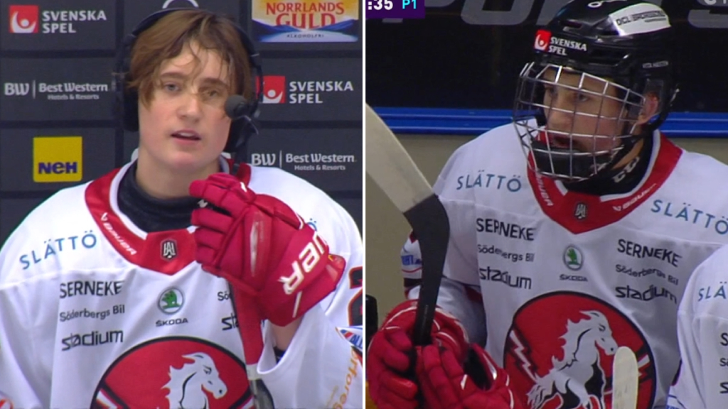 H&auml;r skriver Douglas Flygt historia &ndash; yngste utespelaren i svensk elithockey