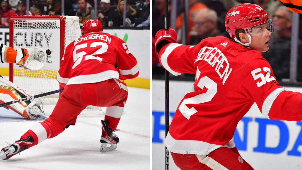 F&ouml;rsta NHL-m&aring;let f&ouml;r Jonatan Berggren: "Ren gl&auml;dje"