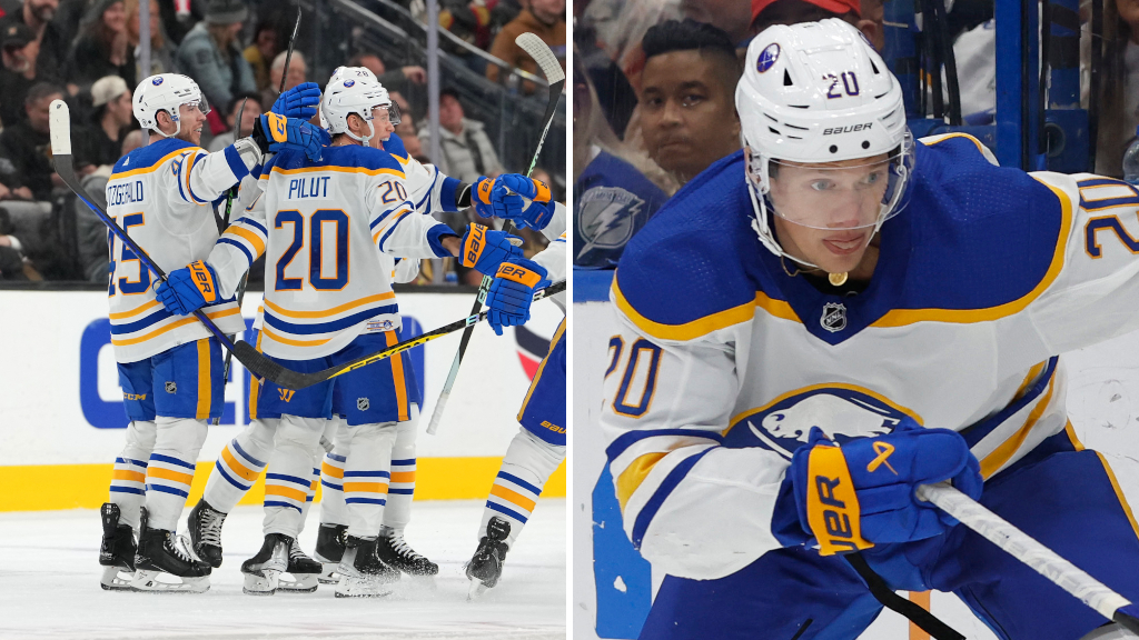 Lawrence Pilut sk&ouml;t f&ouml;rsta NHL-m&aring;let sedan 2019