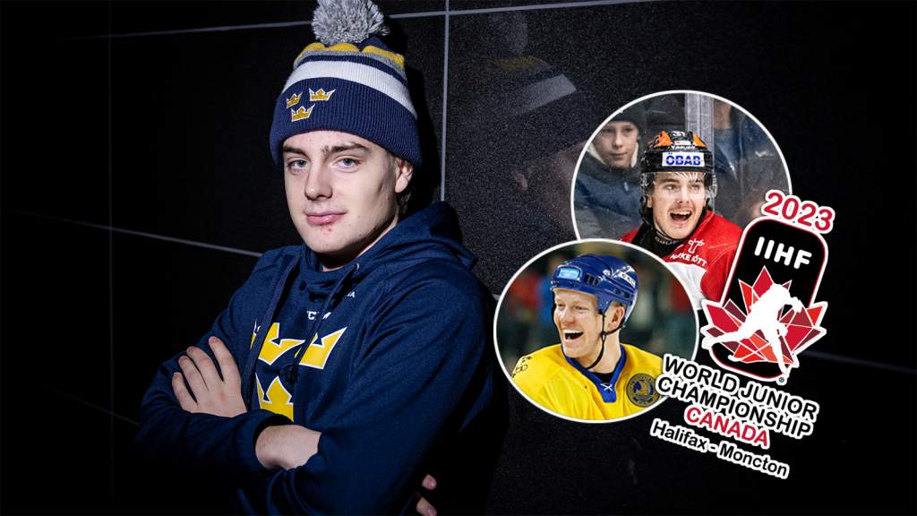 Leo Carlsson &auml;r redo att kliva fram f&ouml;r Juniorkronorna: "K&auml;mpat hela livet"