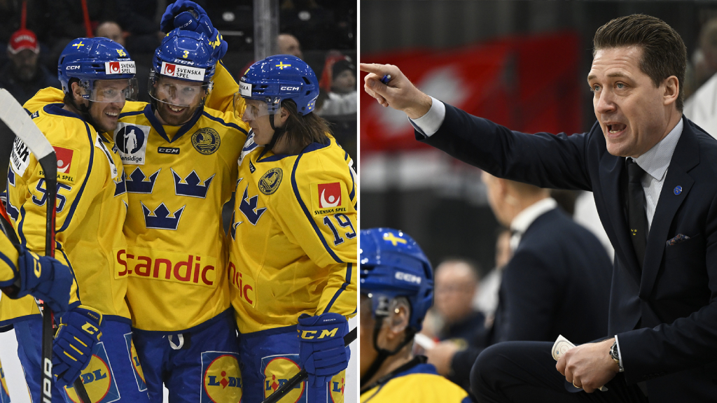 Tre Kronor vinner mot Schweiz i premi&auml;ren av SWISS Ice Hockey Games