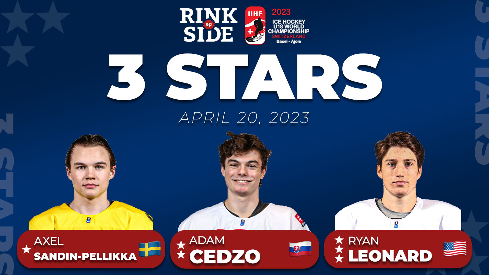 De tre stjärnorna från dag ett av U18-VM