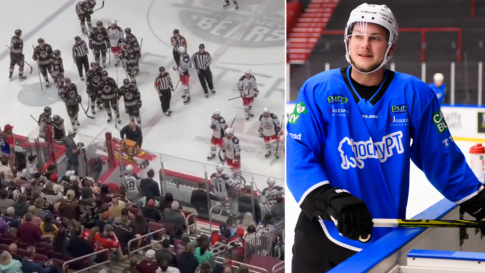 Otäcka scener - Anton Blidh kollapsade i båset