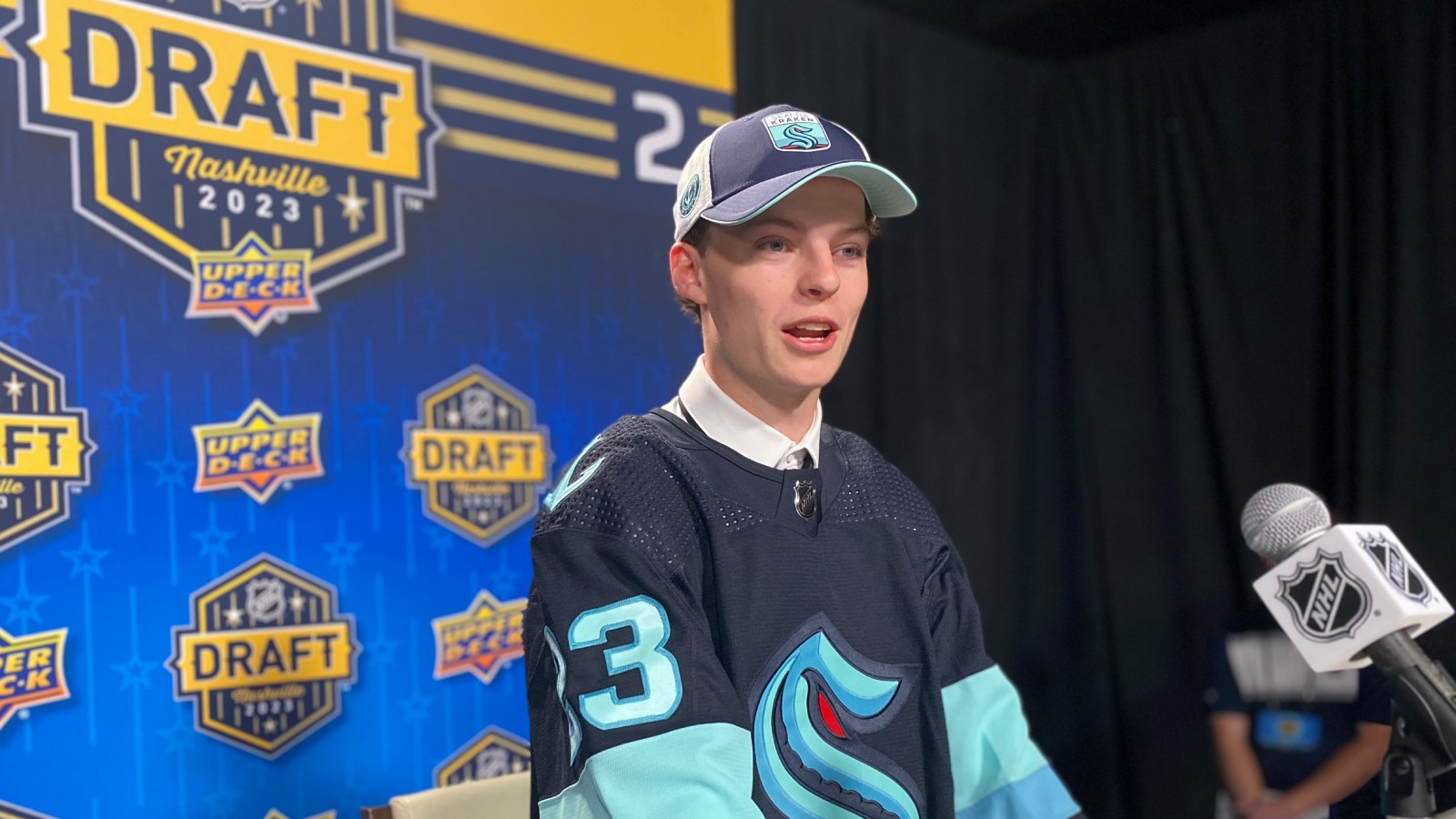 Oscar Fisker Mølgaard till Seattle Kraken i NHL-draften