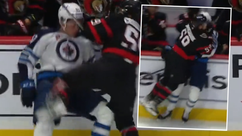 Elias Salomonsson utgick skadad för Winnipeg Jets