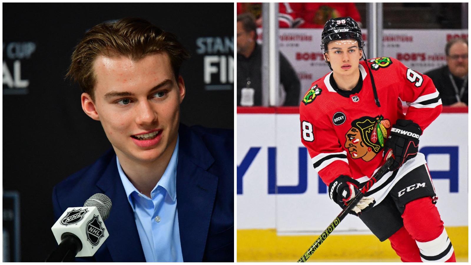 Poäng för Connor Bedard i NHL-debuten