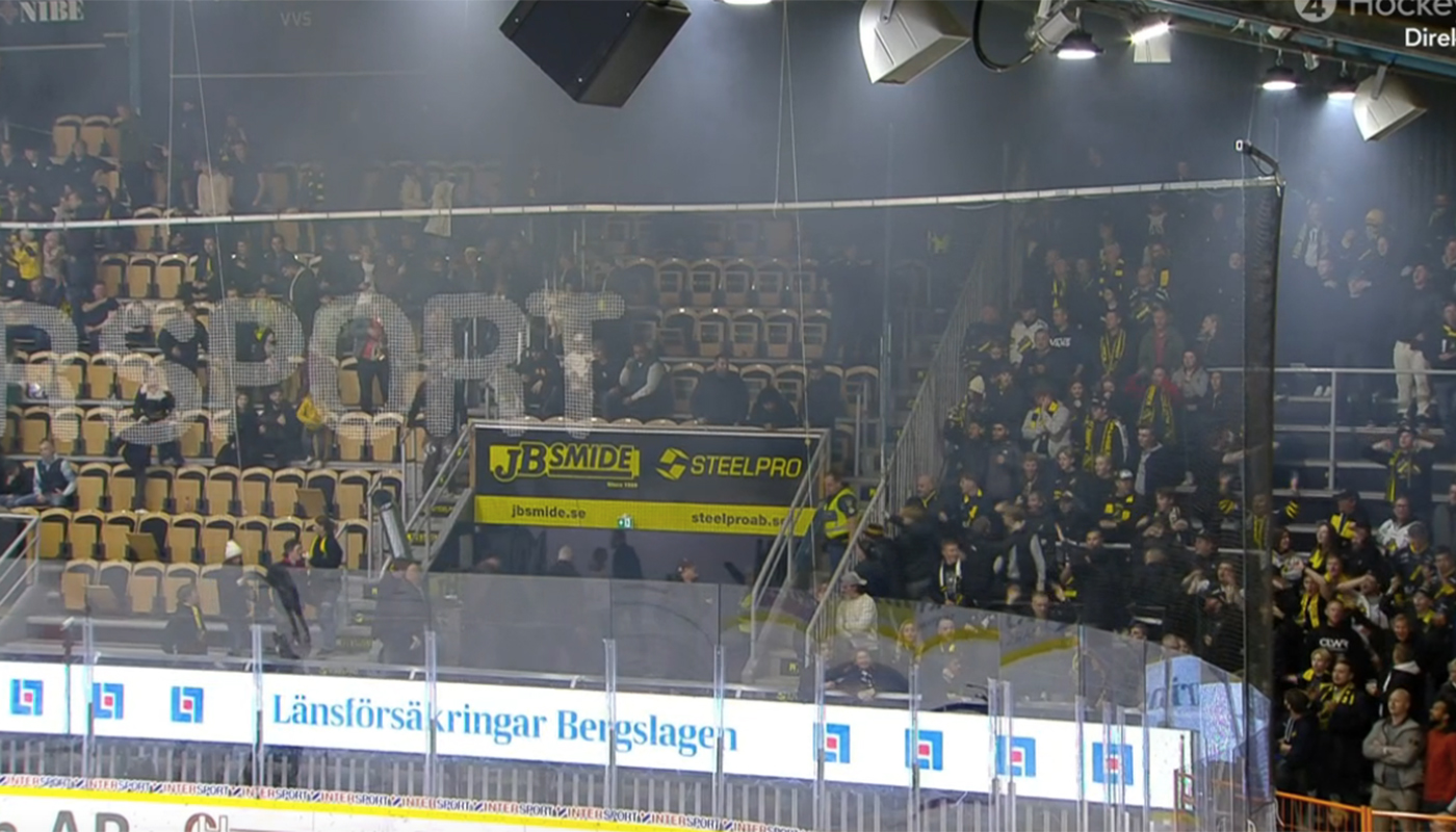 Arenan utrymd - efter brandlarm