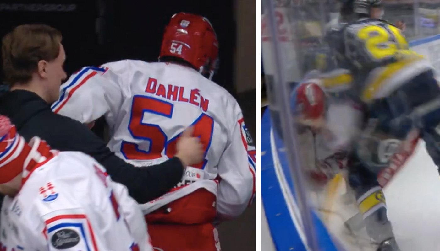 Mardrömsbilder för Timrå - Jonathan Dahlén klev av efter smällen