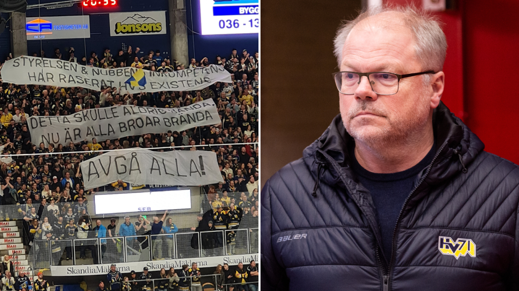 Kent Norberg skippade HV71:s firande – efter banderollerna
