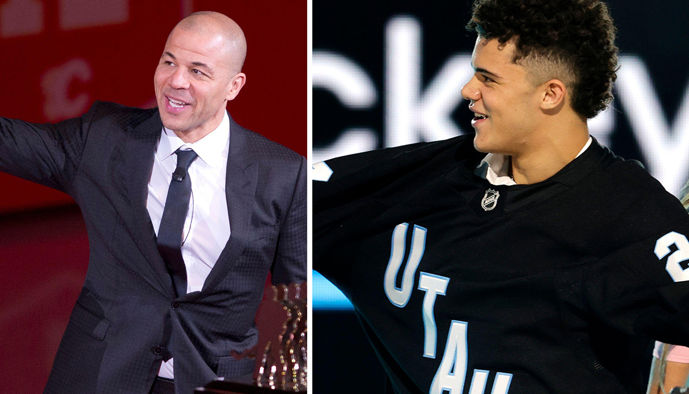 Tij Iginla skriver på sitt första NHL-kontrakt - i Utah