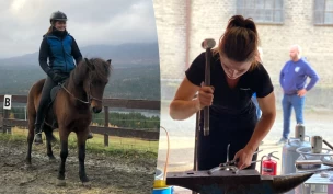 Oda (27) ble beste norske hovslagerlærling: – En mulighet til å jobbe fulltid med hest, og samtidig tjene nok penger