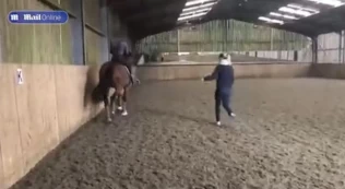 Gjentatte piskeslag: Dette er videoen som fratok dressurrytteren OL