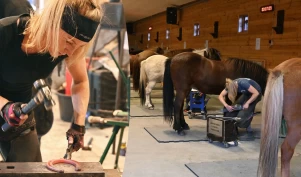 Katinka er første kvinnelige norgesmester i hovslagerfaget