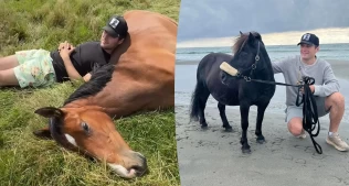 Hestekar med humor: Einar André fenger i sosiale medier