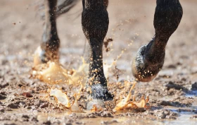 Slik påvirkes hestens høver av fukt: – Hoven blir som en trebit